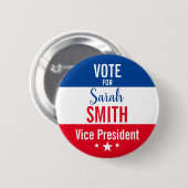 生徒会の選挙投票ボタン 缶バッジ (正面&裏面)