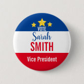 生徒会選挙の投票ボタン 缶バッジ (正面)