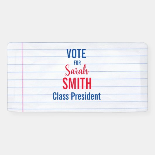 生徒会選挙投票ボタン 横断幕 (横)