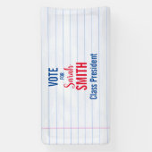 生徒会選挙投票ボタン 横断幕 (縦)