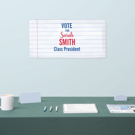 生徒会選挙投票ボタン 横断幕 (トレードショー)