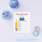 生徒政府の投票チラシ：投票 チラシ (シングル)