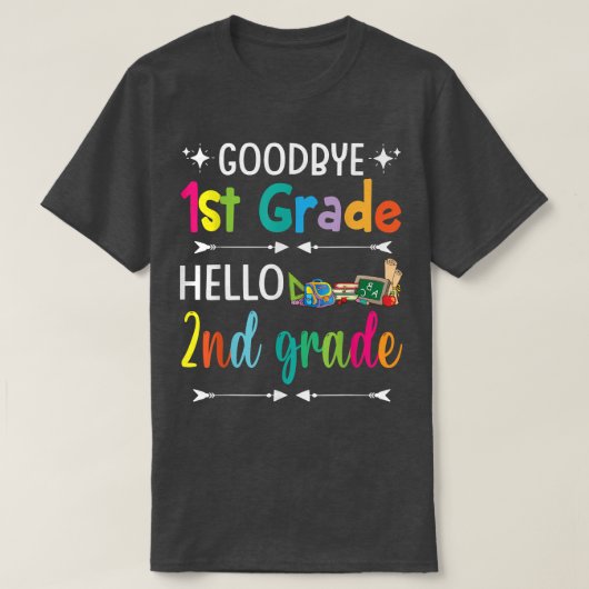 生徒新学期さようなら1年生こんにちは2n tシャツ (デザイン正面)