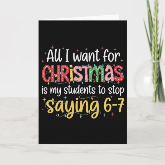 生徒「６・７＝６７」　六七 面白い先生だね カード (正面)