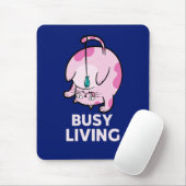 生忙しおもしろいき猫遊の マウスパッド (マウス)