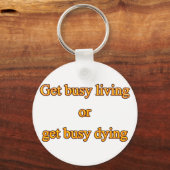 生忙しきる、死に忙しる キーホルダー (正面)