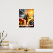 生忙しきる、死ぬ忙し引用文 ポスター (キッチン)