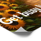 生忙しきる、死ぬ忙し引用文 ポスター (角)