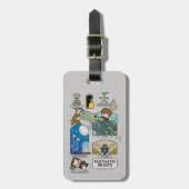 生息地のアニメ動物 ラゲッジタグ (正面縦)