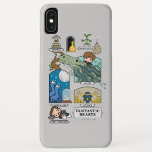 生息地のアニメ動物 iPhone XS MAXケース