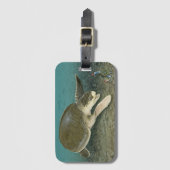 生息地の荷物のラベルのKempのRidleyのウミガメ ラゲッジタグ (正面縦)