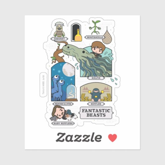 生息地の風刺動物 シール (シート)