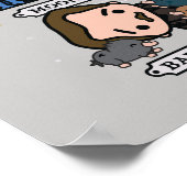 生息地の風刺動物 ポスター (角)