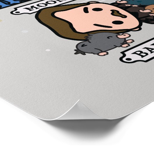 生息地の風刺動物 ポスター (角)