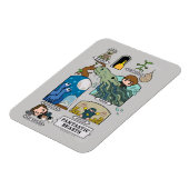 生息地の風刺動物 マグネット (左側)