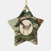 生息環境のイラストレーションのロードランナー セラミックオーナメント (右)