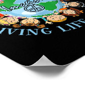 生想像活する人々すべて平和地球の日 ポスター (角)