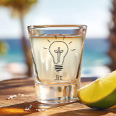 生意気おもしろいなサイッパーが点灯ユーモアのある ショットグラス