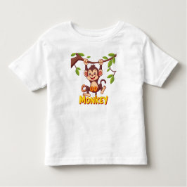 生意気でかわいいサル トドラーTシャツ
