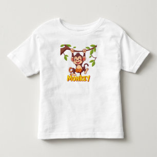 生意気でかわいいサル トドラーTシャツ