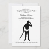 生意気ないけなブライダルシャワーパーティの招待状 招待状 (裏面)