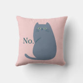 生意気なおもしろい猫 クッション (裏面)