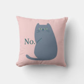 生意気なおもしろい猫 クッション (正面)