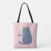 生意気なおもしろい猫 トートバッグ (裏面)