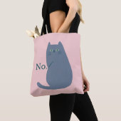 生意気なおもしろい猫 トートバッグ (クローズアップ)