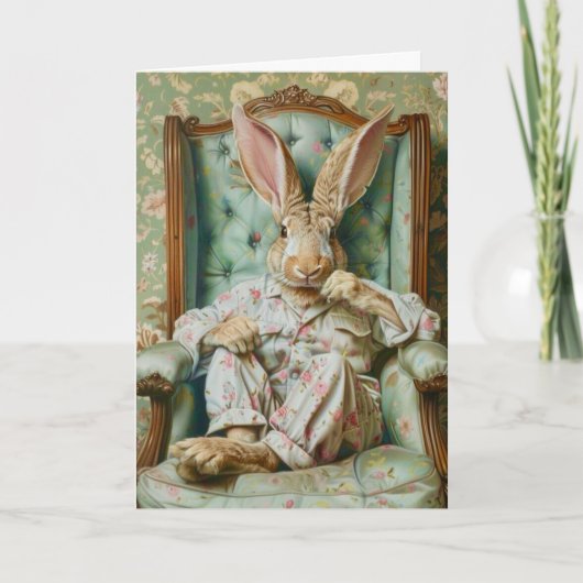 生意気なかっこいいウサギ カード (正面)