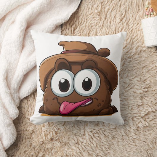 生意気なアイ転がズの絵文字装飾用クッション: Sassを追加する クッション (ブランケット)