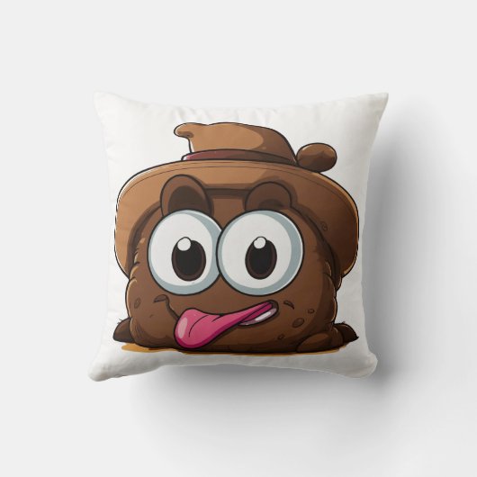 生意気なアイ転がズの絵文字装飾用クッション: Sassを追加する クッション (裏面)