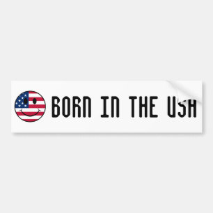 生意気なアメリカ国旗 バンパーステッカー