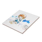 生意気なクッキーの食べる人色 タイル (側面)