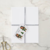 生意気なクリスマストロルと木の喜び ギフトタグ (より糸付き)