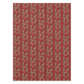 生意気なクリスマストロルと木の喜び テーブルクロス (正面)