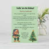 生意気なクリスマストロルと木の喜び 招待状 (スタンド正面)
