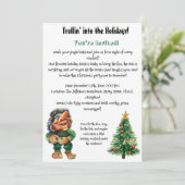 生意気なクリスマストロルと木の喜び 招待状 (スタンド正面)