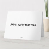 生意気なクリスマス格言最高のの友達 カード (裏面)