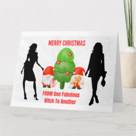 生意気なクリスマス格言最高のの友達 カード