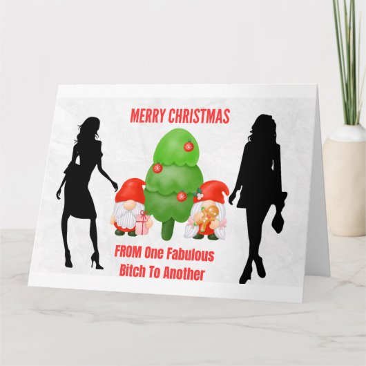 生意気なクリスマス格言最高のの友達 カード (正面)