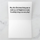 生意気なクリスマス格言最高のの友達 カード (内部)