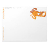 生意気なサル – オランウータン –  ノートパッド (正面)