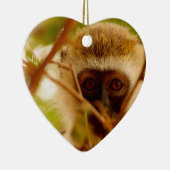 生意気なサル。 セラミックオーナメント (右)