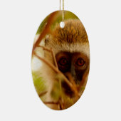 生意気なサル。 セラミックオーナメント (右)