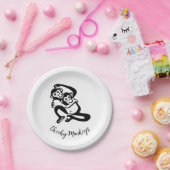 生意気なサル – チンパンジー – ボノボ – パーティー ペーパープレート (パーティー)