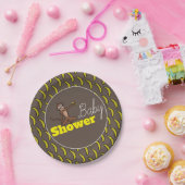 生意気なサル、ベビーシャワー ペーパープレート (パーティー)