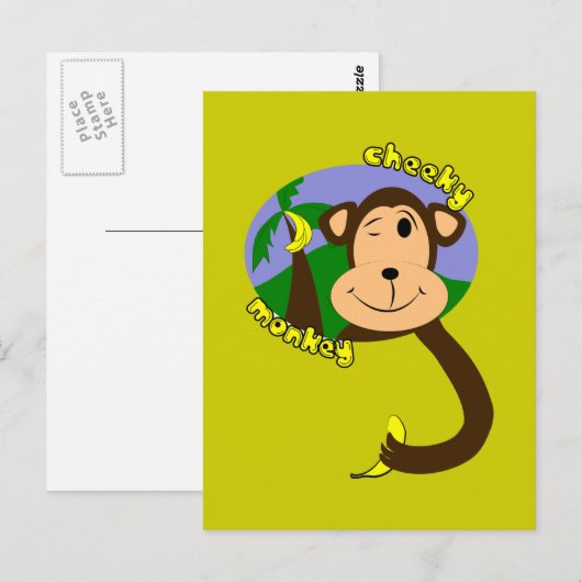生意気なサル ポストカード (正面/裏面)