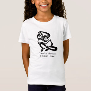 生意気なサル – BONOBO – 野生動物 – アフリカ Tシャツ