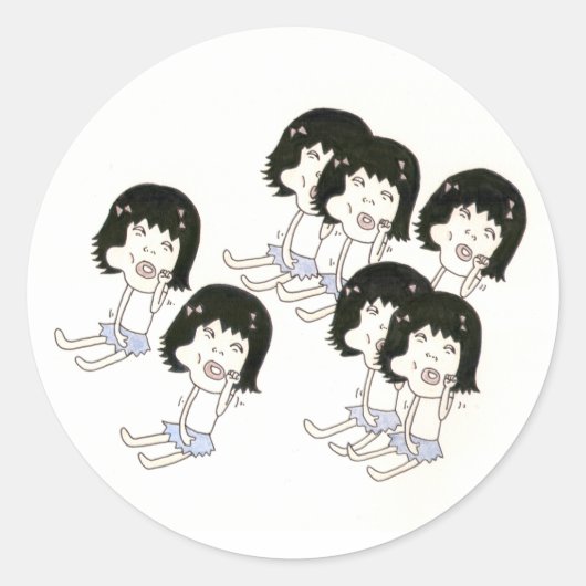 生意気なシール ラウンドシール (正面)